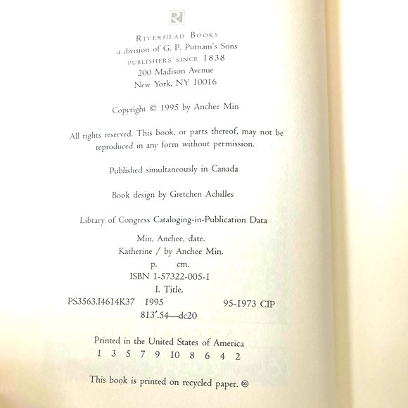 “Katherine” - a Novel by Anchee Min - Picture 4 of 6